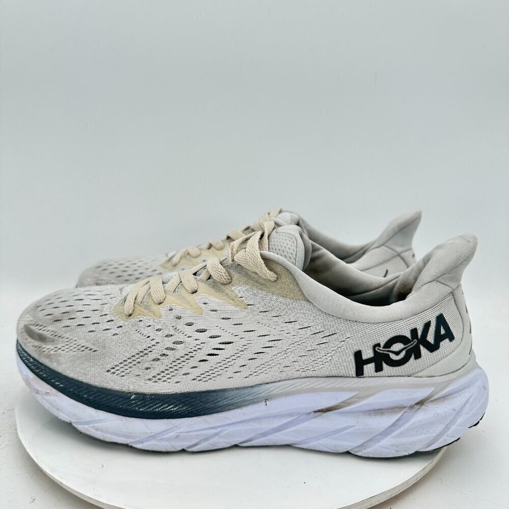 Hoka One One Clifton 8 Men Sz 12.5D 1119393 LRNC Lunar Rock Nimbus Running Shoe